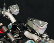 Motocorse Billet Front Brake and Clutch Reservoir Covers for Ducati Multistrada 1100 / 1000, GT1000, Streetfighter 1098 / 848 and ST3 / ST4