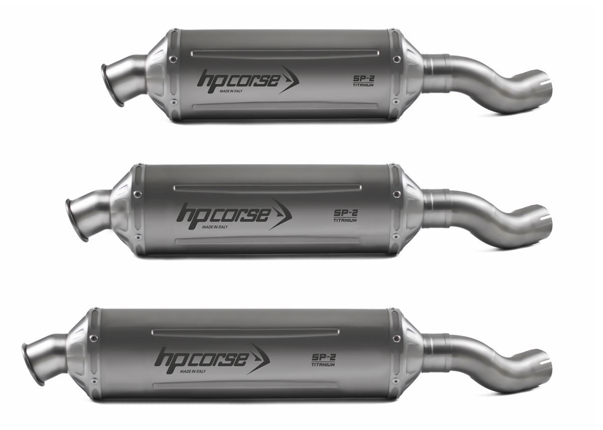 HP CORSE SP-2 Titanium Exhaust for Honda Transalp XL750 (Low Mount)