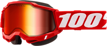Accuri 2 Snowmobile Goggle Red W/ Red Mirror Lens