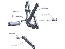 WOODCRAFT Kawasaki Ninja 650R (09-11) Complete Rearset Kit W/Shift & Brake Pedals Black