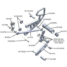 WOODCRAFT Honda CBR1000RR (2017+) Complete Rearset Kit