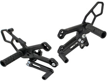 WOODCRAFT Yamaha R3 (2015) Adjustable GP Shift Rearset Assembly Complete W/Shift & Brake Pedal Black