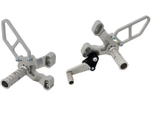 WOODCRAFT Ducati 848 /1098 / 1198 / 848 EVO Silver Rearset with Shifter