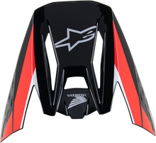 Honda S M5 Helmet Visor Black/Red Glossy