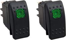 Lighted Rocker Switch Green
