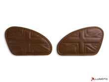 LUIMOTO TANK LEAF UNION JACK Tank Pads for the Triumph Bonneviille T120 /T100, Scrambler 1200, Thruxton 1200 /R (2016+), and Speed Twin (2019+)
