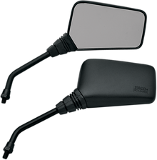EMGO Mirror - Roadhawk - Side View - Rectangle - Long - M10 x 1.25 - Black 20-25105