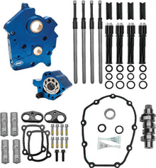 S&S Cycle 2017+ Oil Cooled M8 Models Chain Drive 475C Cam Chest Kit w/ Black Pushrod Tubes