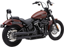 COBRA Neighbor Hater Mufflers for Softail - Black 6047B