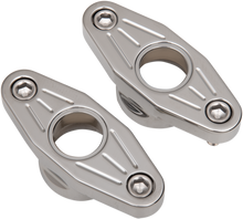 ACCUTRONIX Swingarm Pivot Blocks - Chrome - Ball-Milled FXPV1-MC