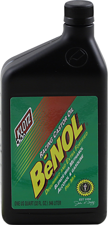 KLOTZ OIL BeNOL® Racing 2-Stroke Pre-Mix Castor Oil - 1 U.S. quart BC-172