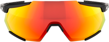 100% Racetrap Sunglasses - Soft Tact Black - HiPER Red Multilayer Mirror Lens 61037-100-43