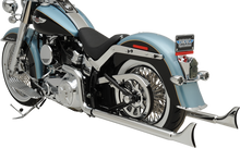 BASSANI XHAUST True Duals Exhaust System with Fishtail Mufflers - 36" - Softail 1S46E-36