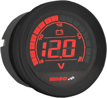KOSO NORTH AMERICA 2" Voltmeter Gauge - Black BA050310