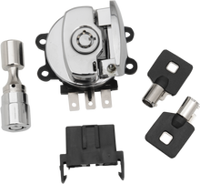 DRAG SPECIALTIES Side Hinge Ignition Switch with Fork Lock - Chrome 21-0209K
