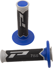 PRO GRIP Cross Triple Density 788 Grips - Gray/Blue/Black PA078800TGBL