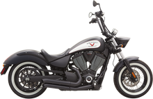 BASSANI XHAUST Pro-Street Exhaust - Black - Turnout 6V23DB