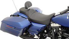 DRAG SPECIALTIES SEATS Extended Reach Predator Seat - Mild Stitched - Backrest Recepticle - FL '08-'24 0801-1005