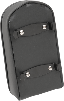 DRAG SPECIALTIES SEATS Sissy Bar Pad - Tall - Pillow W/Piping - Black 0822-0300