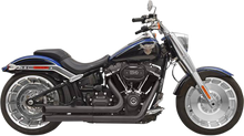 BASSANI XHAUST Pro Street Exhaust - Black - Softail 1S34DB