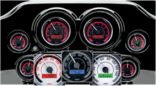 DAKOTA DIGITAL MVX-8K Series Analog/Digital 2-Gauge Kit - Chrome Bezel - White Face with Black Background MVX-8200-WK-C