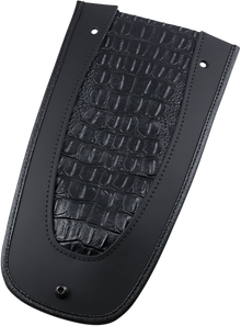 DRAG SPECIALTIES SEATS Fender Skin - Embossed Faux Gator Leather Center 1405-0139