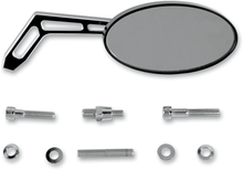 PRO-ONE PERF.MFG. Mirror - Weekend Warrior - Side View - Cut-Out - Oval - Black - Right 102320B