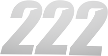 D'COR VISUALS Slash Number Plate - #2 - White - 7" 45-32-2