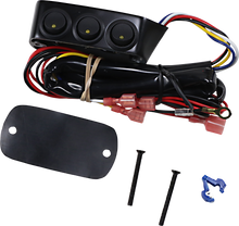 SHOW CHROME LED Switch Block Assembly - Brake Side - Black 52-705MA