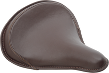 DRAG SPECIALTIES SEATS Seat - Spring Solo - Large - Brown Leather/Perimeter Stitch 0806-0049