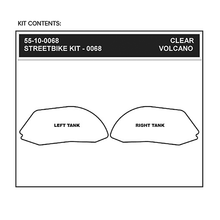 STOMPGRIP Tank Grips - Volcano - Clear - Ducati - Panigale '12-'24 55-10-0068C