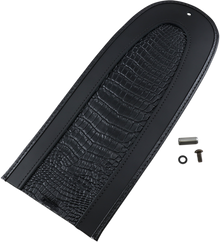 DRAG SPECIALTIES SEATS Fender Skin - Embossed Faux Gator Leather Center 1405-0148