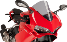 PUIG HI-TECH PARTS Race Windscreen - 14-1/2" - Smoke - Panigale 7621H