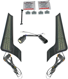CUSTOM DYNAMICS Fascia LED Light Panels- '10-'13 - Black/Smoke CD-FASCIA-SS6SB