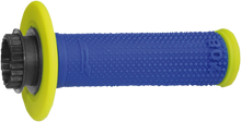 PRO GRIP 708 Lock-On Grips - Fluorescent Yellow/Blue PA070800GFBL