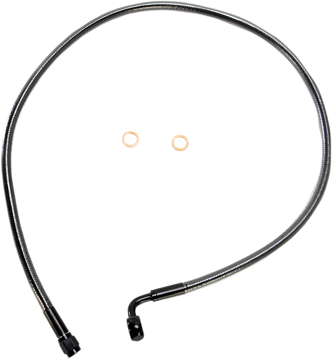 MAGNUM SHIELDING Brake Line - 10 mm-90° - 32" - Black Pearl AS47232