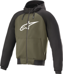 ALPINESTARS Chrome Hoodie - Black/Green - 4XL 4200918-1681-4X