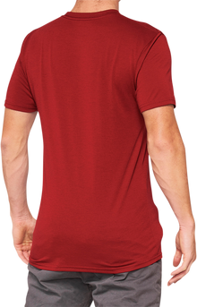 100% Searles Tech T-Shirt - Brick - Small 35027-068-10