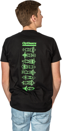 TECMATE Optimate Speed Therapy T-Shirt - Black - 2XL TA-245BL