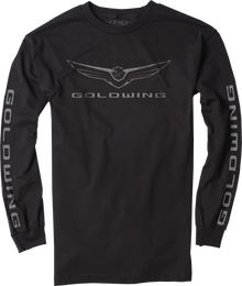 FACTORY EFFEX Goldwing Icon Long-Sleeve T-Shirt - Black - Large 25-87834