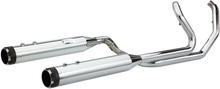 S&S CYCLE El Dorado Dual Exhaust System - Chrome - Black Thruster 550-0677B