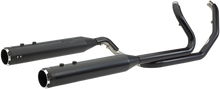 S&S CYCLE El Dorado Dual Exhaust System - Black - Black Thruster 550-0700C