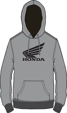 D'COR VISUALS Honda Wing Sweatshirt - Gray - Large 85-204-3
