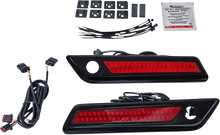 CUSTOM DYNAMICS Latch Light - Saddlebag - Dual Color - Red - Black CD-SBL-DC-RB