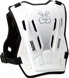 MOOSE OFFROAD Youth Agroid™ Chest Guard - White - 2XS/XS 2701-1117