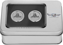 FIGURATI DESIGNS Docking Covers - Don't Tread On Me - Short - Silver FD40-DC-2530-SS
