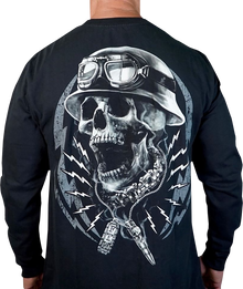 LETHAL THREAT Flash and Bones Long-Sleeve T-Shirt - Black - XL LS20889XL
