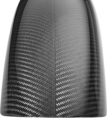 SLYFOX Front Fender - Shorty - Carbon Fiber/Gloss 12057G