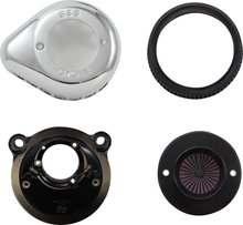 S&S CYCLE Air Stinger Stealth Air Cleaner Kit - Black 170-0725A