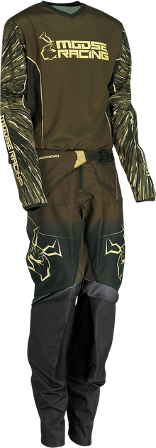 MOOSE OFFROAD Youth Agroid Pants - Olive/Tan - US 26 2903-2289